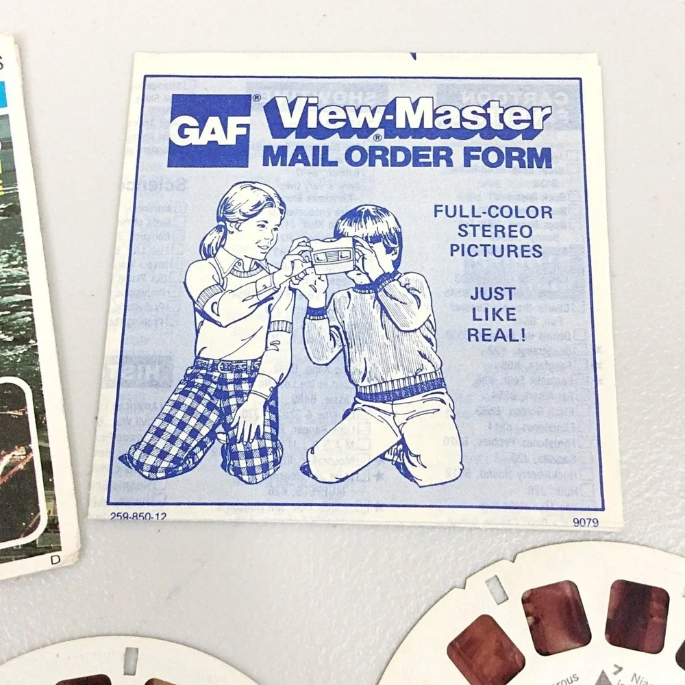 Vintage 1976 GAF View Master Niagara Falls Canada Side 3 Reel Set A656 Travel